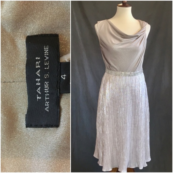Tahari Dresses & Skirts - NEW Tahari Formal Dress Sz 4 Beaded Shimmer